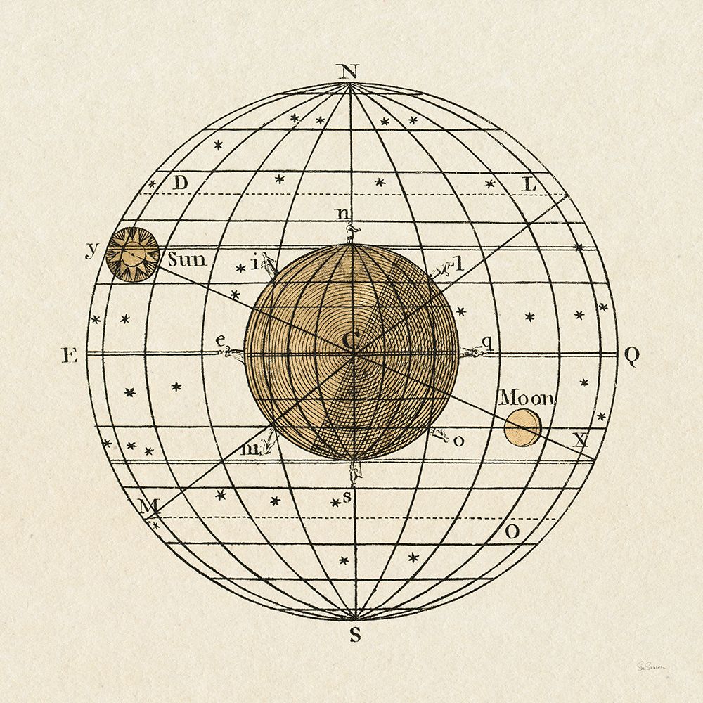 Serene Solar Globe I art print by Sue Schlabach for $57.95 CAD