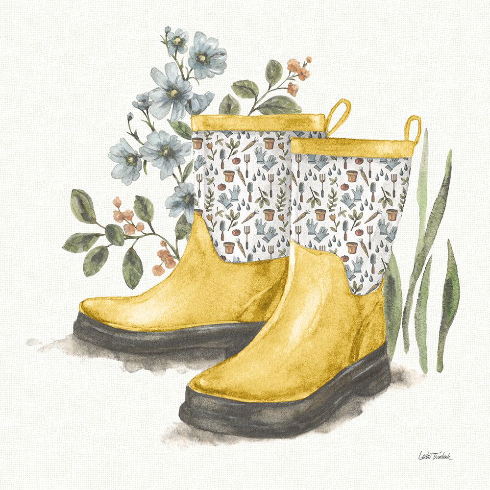 Garden Patch VIII Yellow art print by Leslie Trimbach for $57.95 CAD