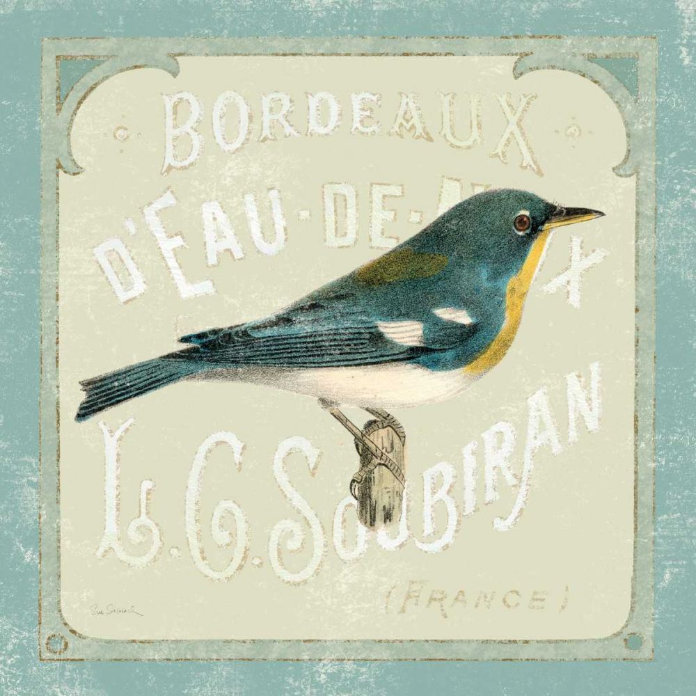 Parisian Bird I art print by Sue Schlabach for $57.95 CAD