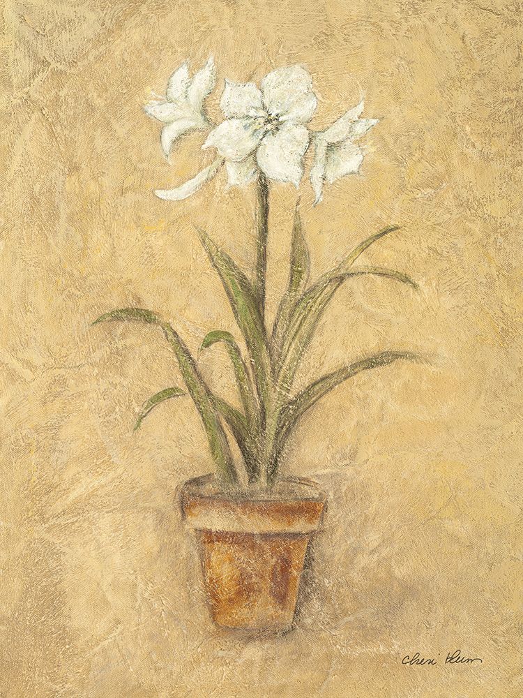White Amaryllis I art print by Cheri Blum for $57.95 CAD