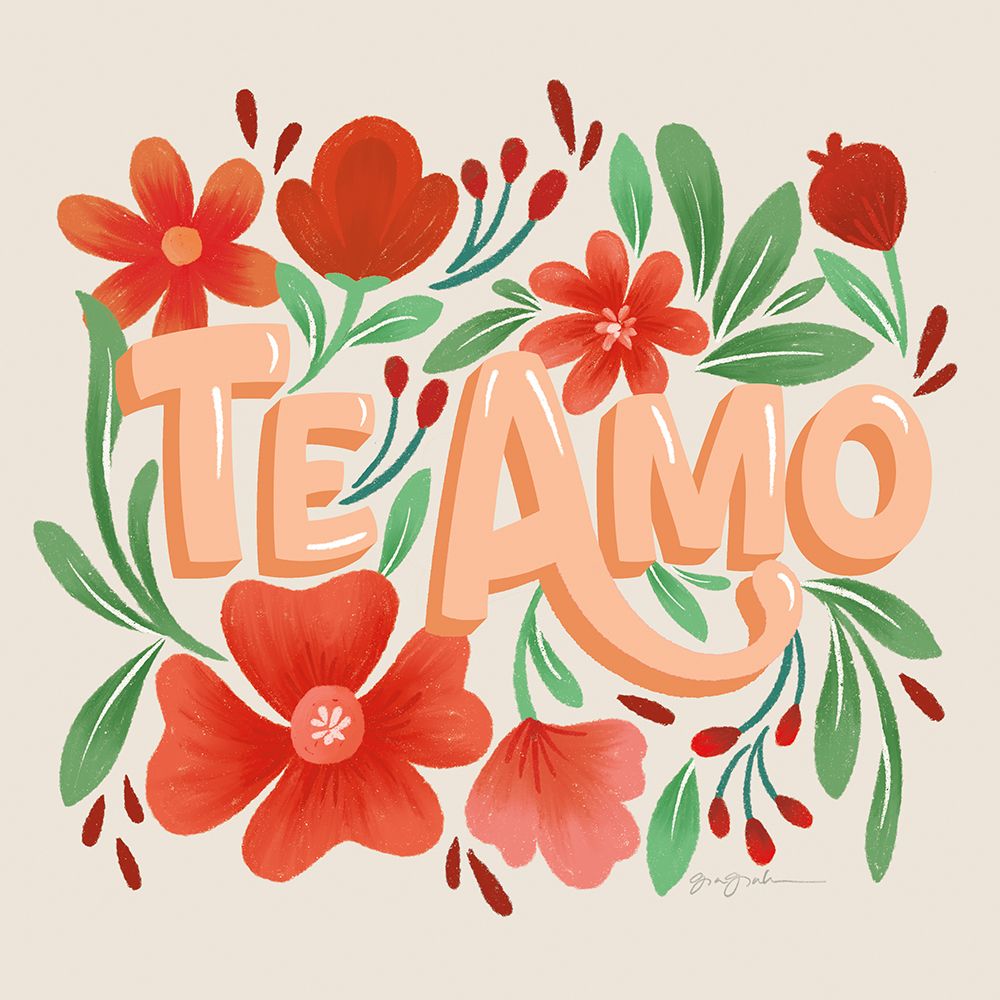 Te Amo art print by Gia Graham for $57.95 CAD