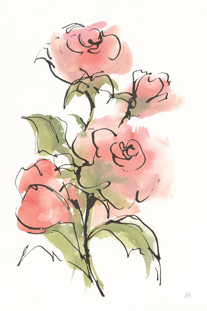 Textured Rose I art print by Chris Paschke for $57.95 CAD