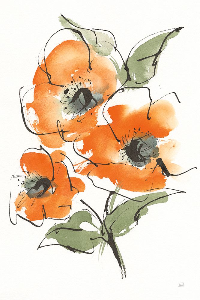 Textured Poppy II art print by Chris Paschke for $57.95 CAD