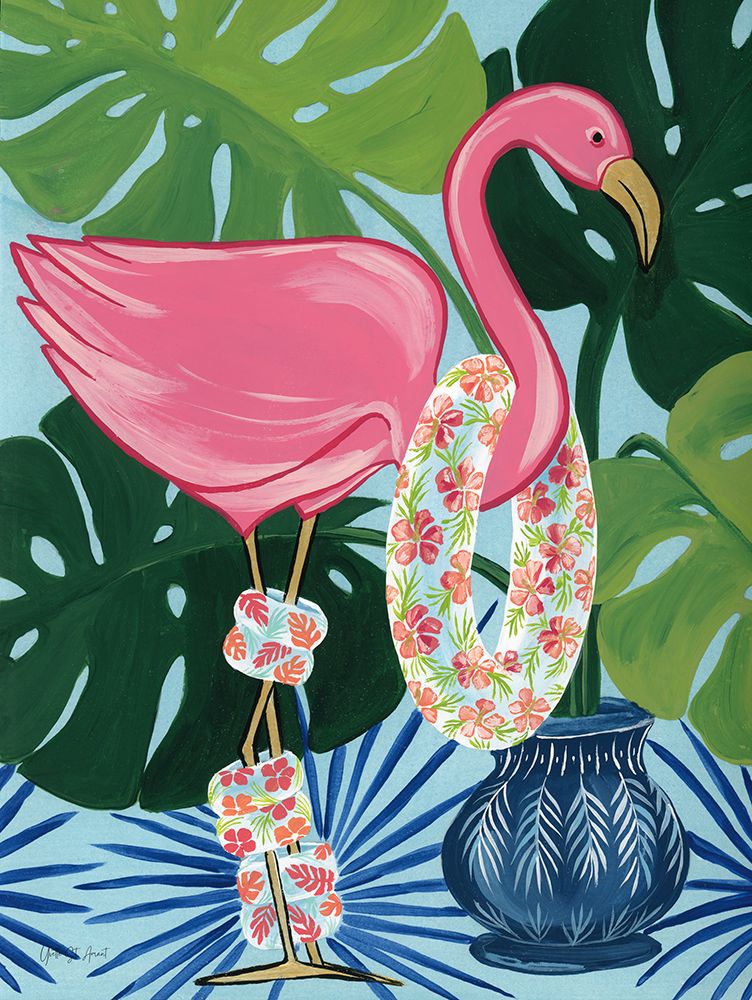 Flamingo Happy Hour II art print by Yvette St. Amant for $57.95 CAD