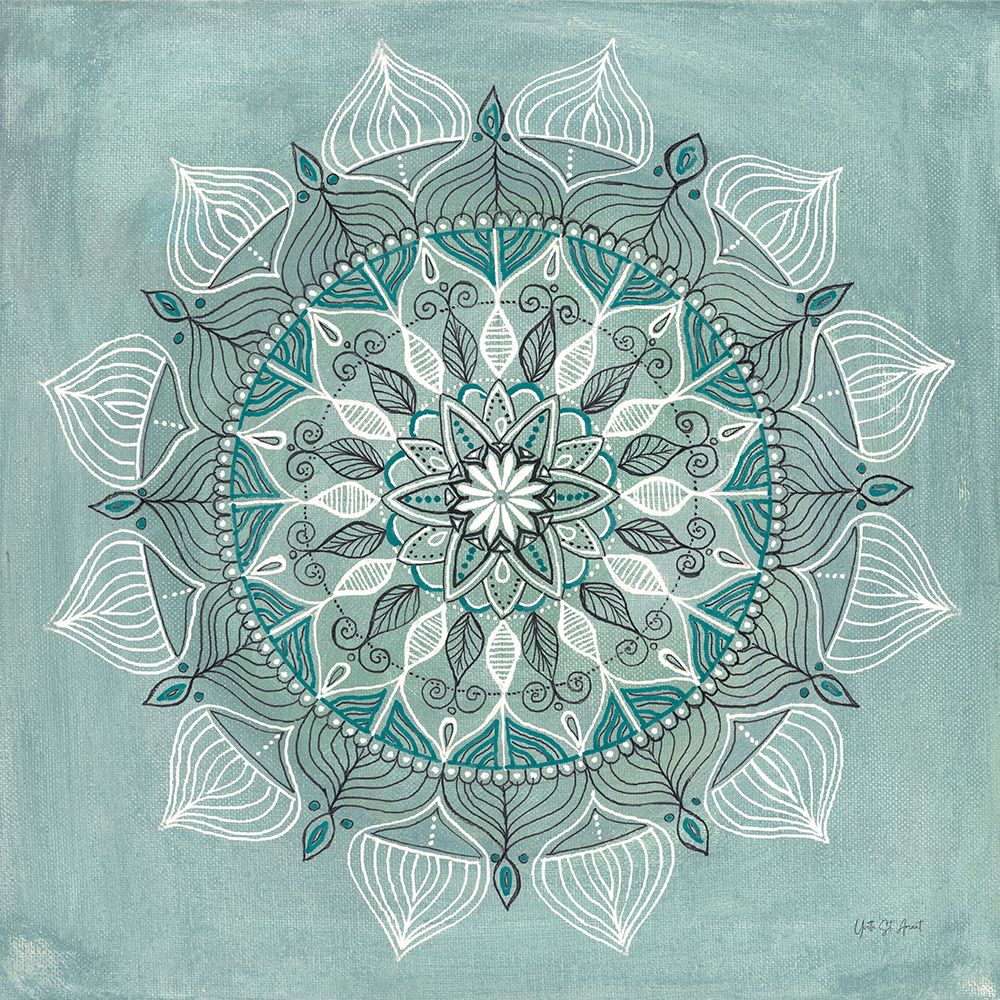 Desert Mandala Green art print by Yvette St. Amant for $57.95 CAD