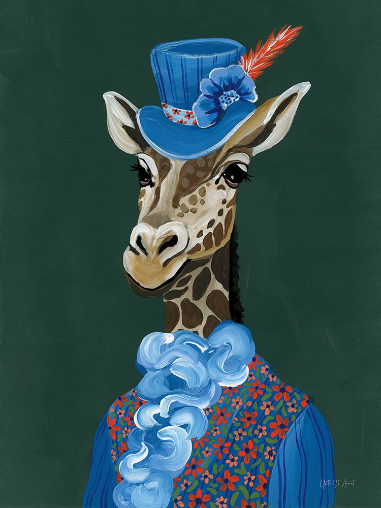 Mr Regal Giraffe Portrait art print by Yvette St. Amant for $57.95 CAD