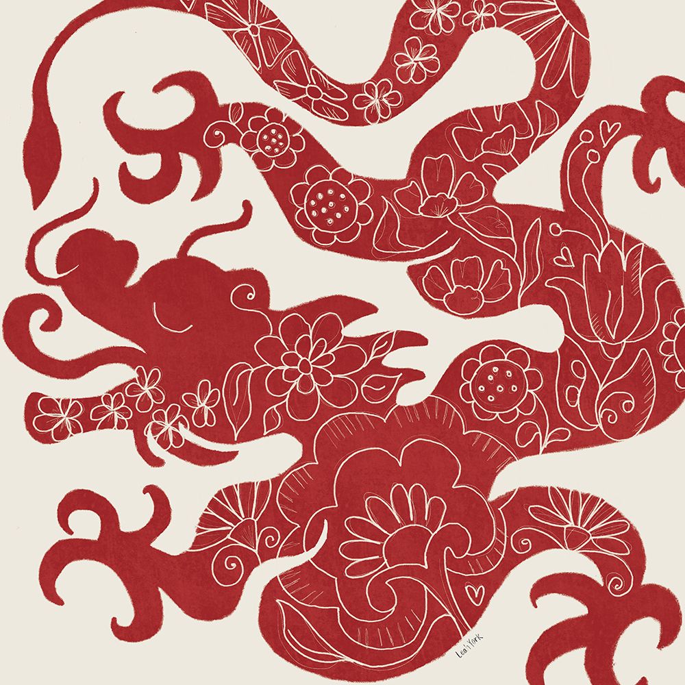 Year of the Dragon art print by Leah York for $57.95 CAD