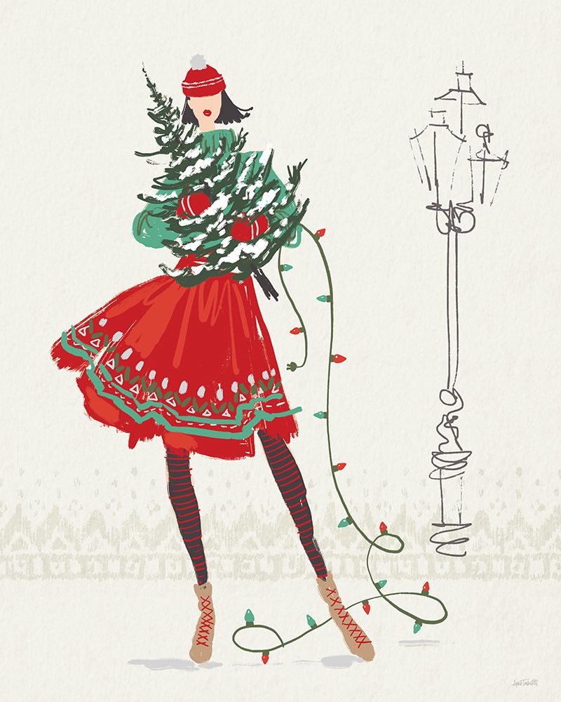 Festive Fashion I art print by Anne Tavoletti for $57.95 CAD