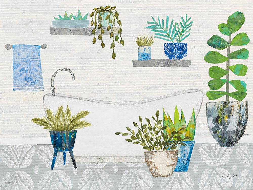 Botanical Bathroom II art print by Courtney Prahl for $57.95 CAD