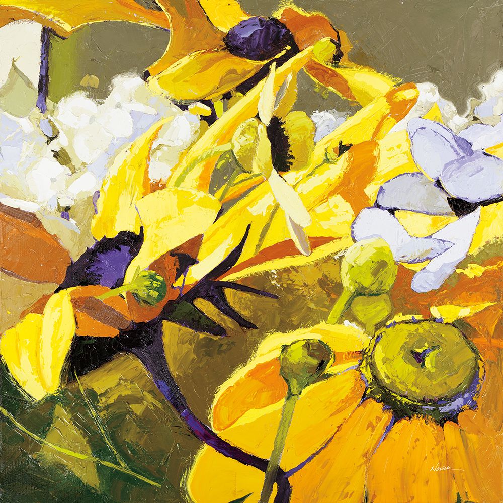Yellow Action August art print by Shirley Novak for $57.95 CAD