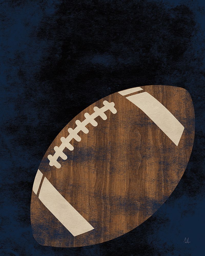 Football Wood art print by Sarah Adams for $57.95 CAD