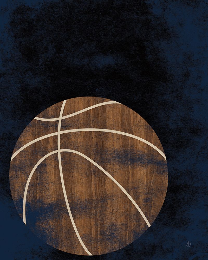 Basketball Wood art print by Sarah Adams for $57.95 CAD
