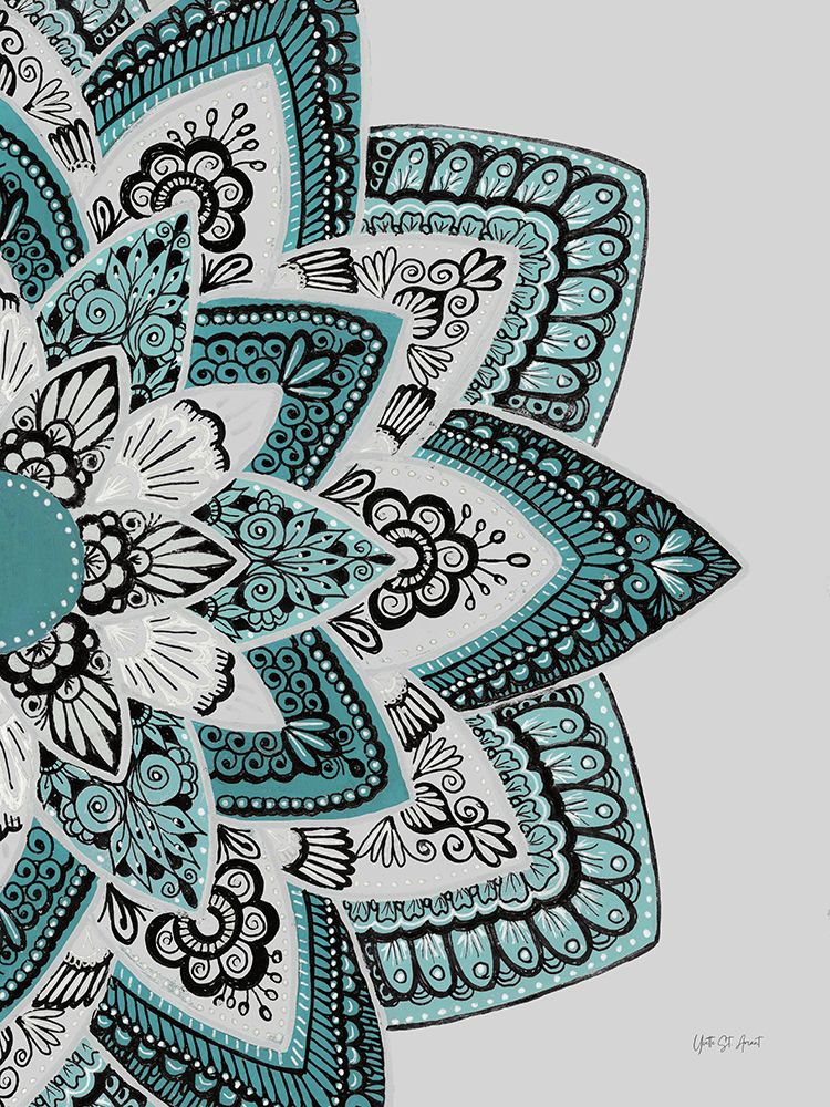 India Mandala I art print by Yvette St. Amant for $57.95 CAD