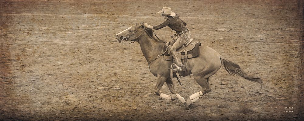 Rodeo II BW Vintage art print by Nathan Larson for $57.95 CAD