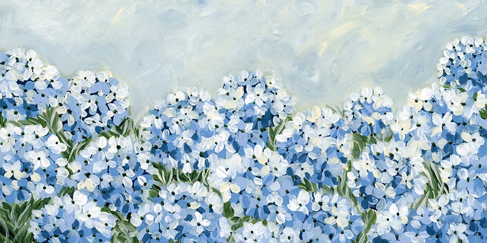 Hydrangea Meadow I art print by Yvette St. Amant for $57.95 CAD