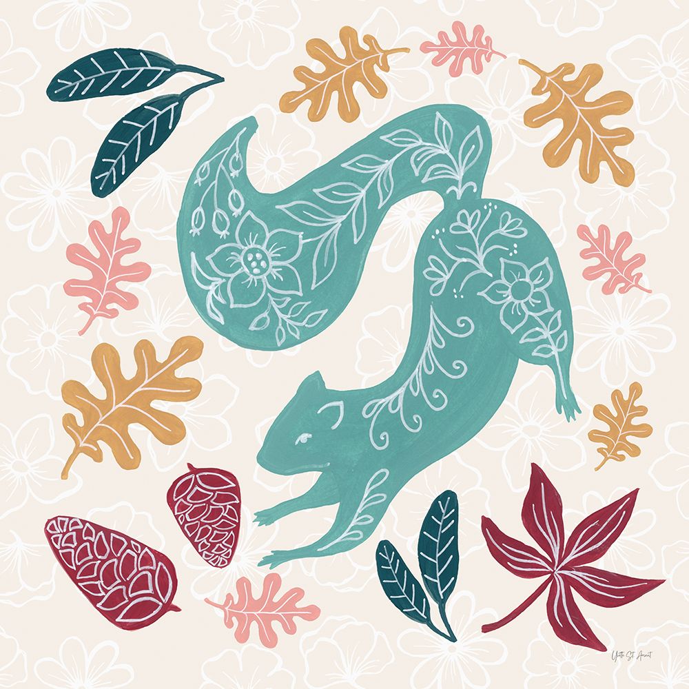 Gathering Pinecones art print by Yvette St. Amant for $57.95 CAD