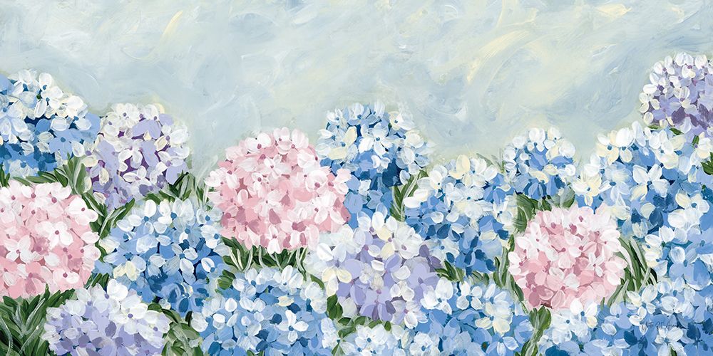 Hydrangea Meadow I Pink art print by Yvette St. Amant for $57.95 CAD