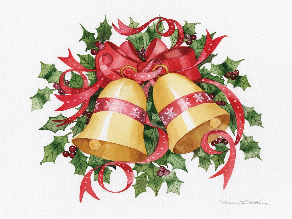 Holiday Bells art print by Kathleen Parr McKenna for $57.95 CAD