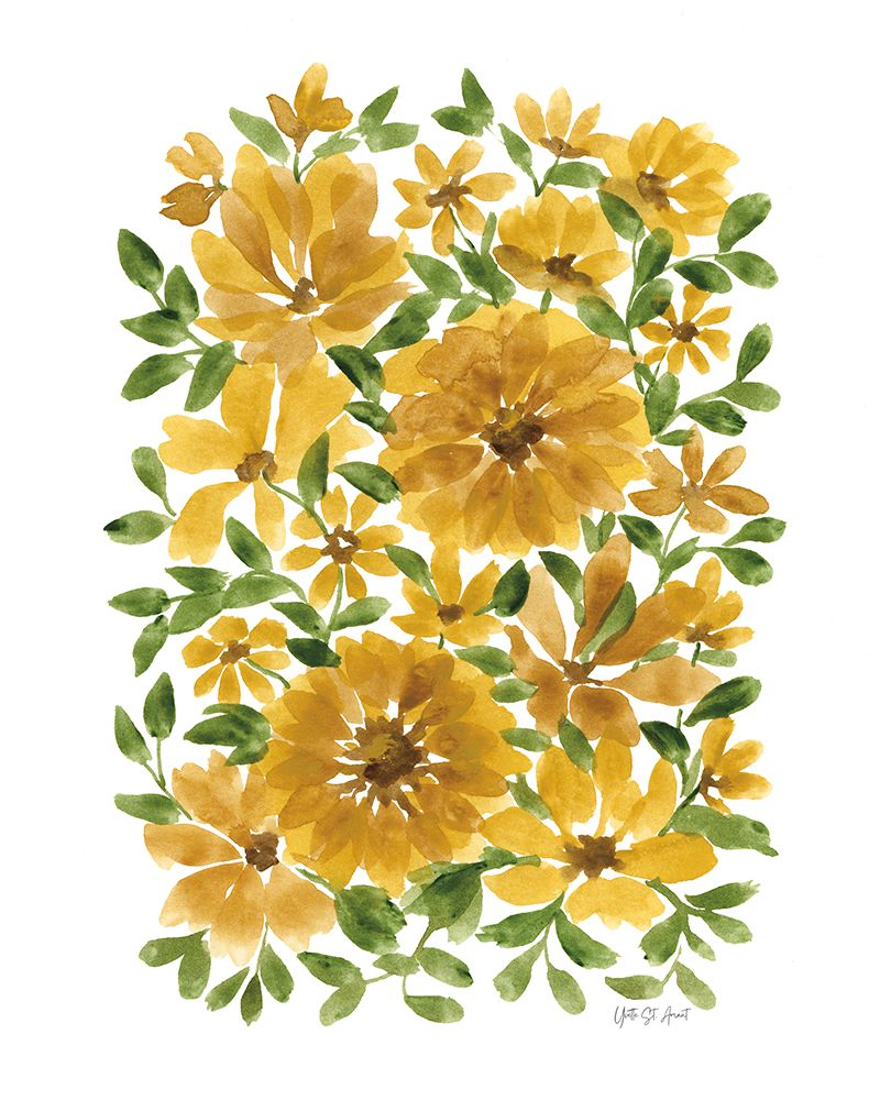 Sunflower Blooms art print by Yvette St. Amant for $57.95 CAD
