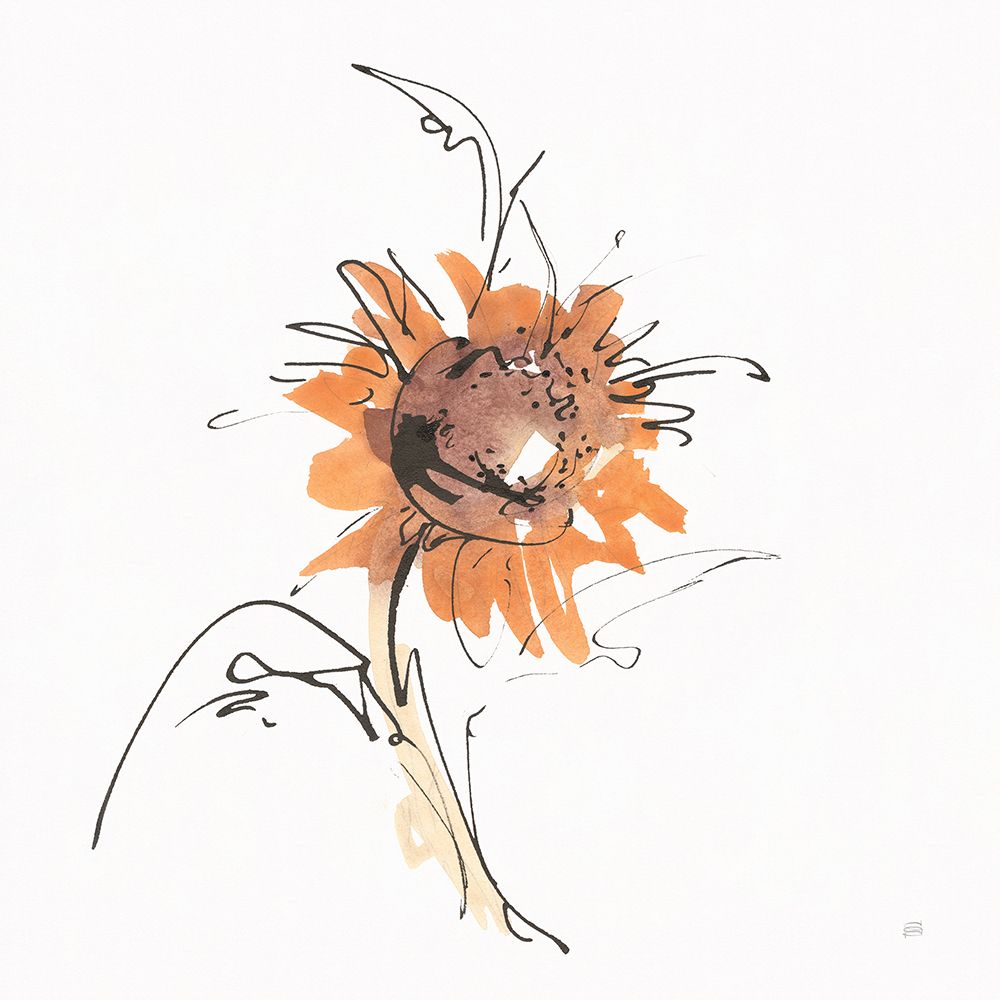 Apricot Sunflower IV art print by Chris Paschke for $57.95 CAD