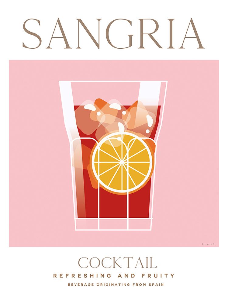 Travel Cocktails I art print by Omar Escalante for $57.95 CAD