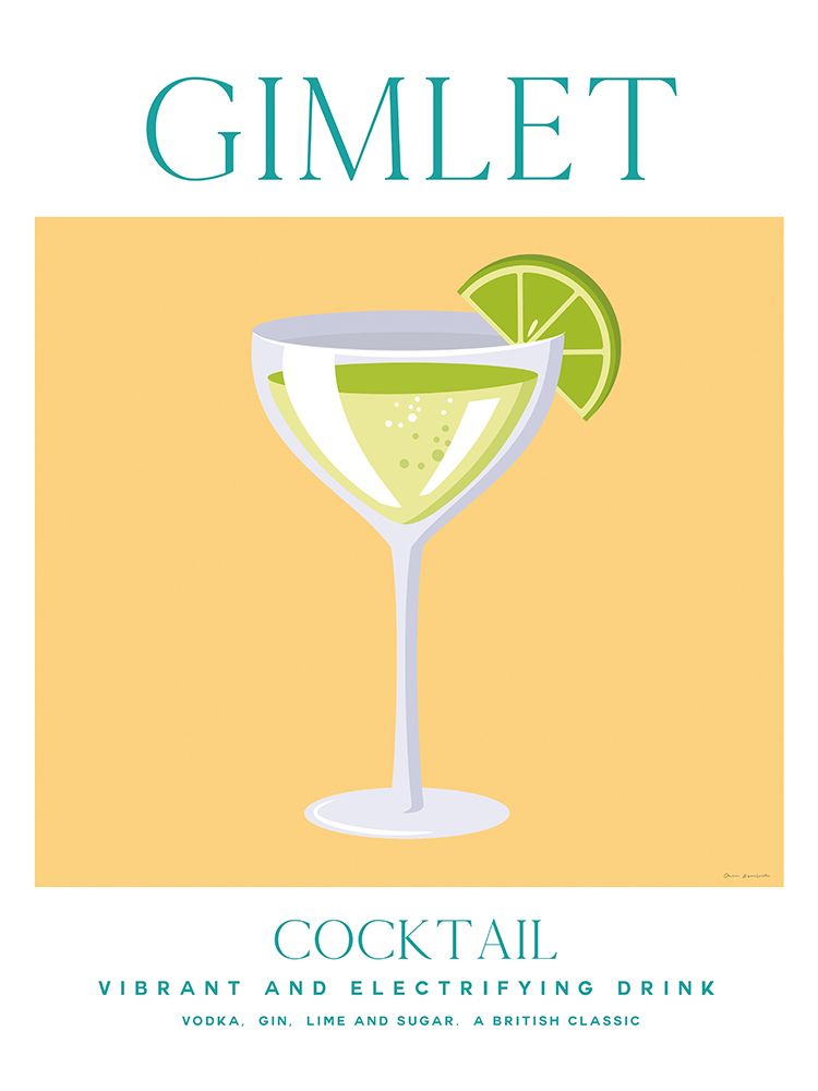 Travel Cocktails II art print by Omar Escalante for $57.95 CAD