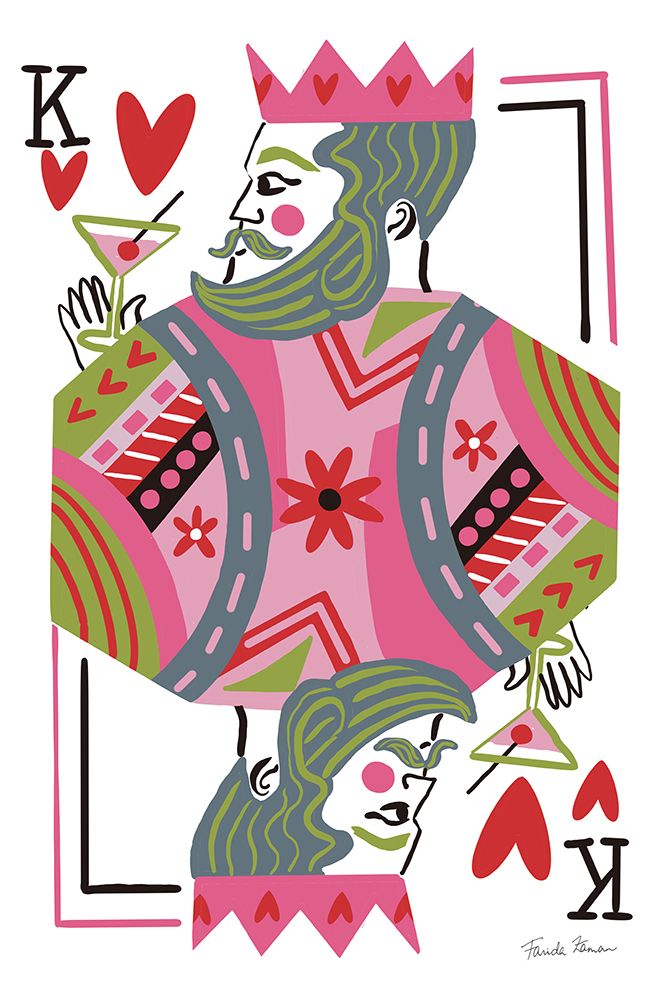 King of Hearts art print by Farida Zaman for $57.95 CAD