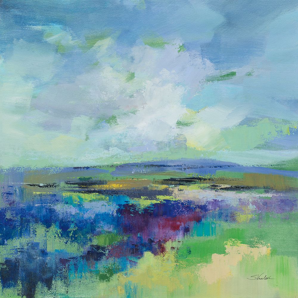 Purple Field art print by Silvia Vassileva for $57.95 CAD