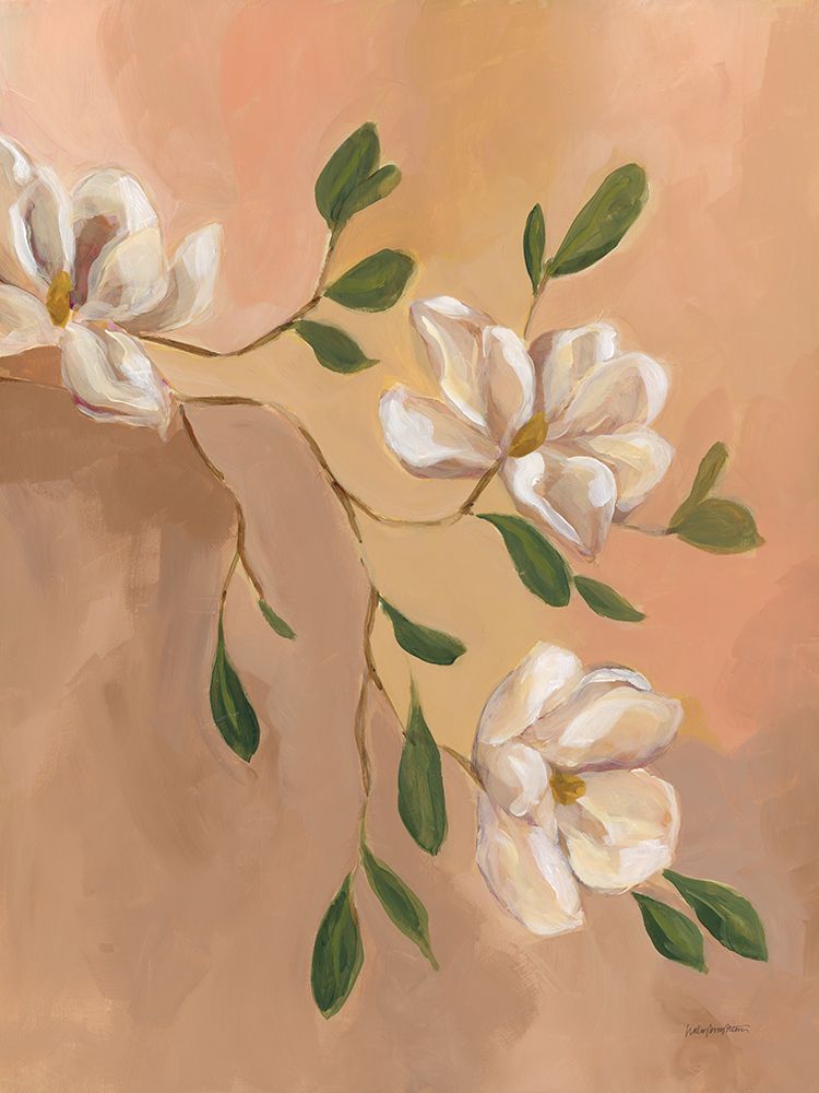 Blushing Magnolia I art print by Haley Knighten for $57.95 CAD