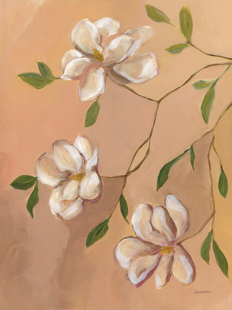 Blushing Magnolia II art print by Haley Knighten for $57.95 CAD