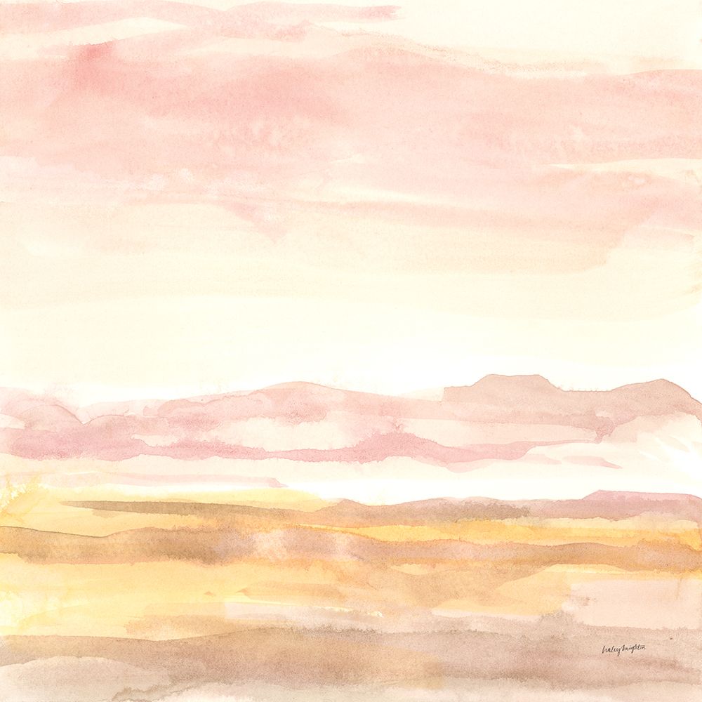 Pink Horizon I art print by Haley Knighten for $57.95 CAD