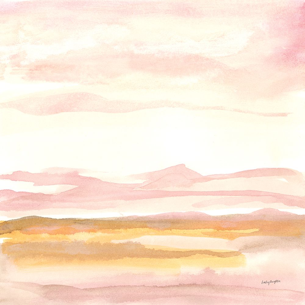 Pink Horizon II art print by Haley Knighten for $57.95 CAD