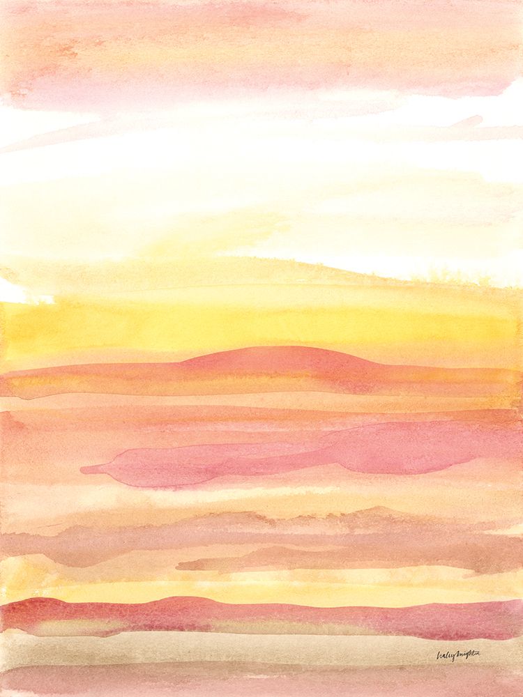 Pink Sunrise I art print by Haley Knighten for $57.95 CAD