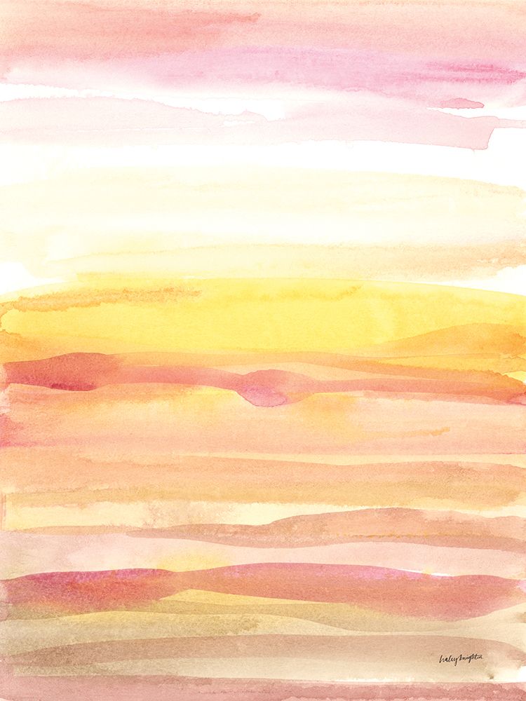 Pink Sunrise II art print by Haley Knighten for $57.95 CAD