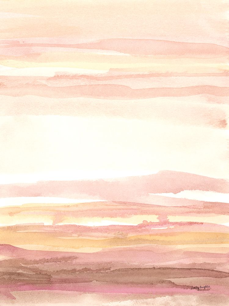 Pink Sunset I art print by Haley Knighten for $57.95 CAD