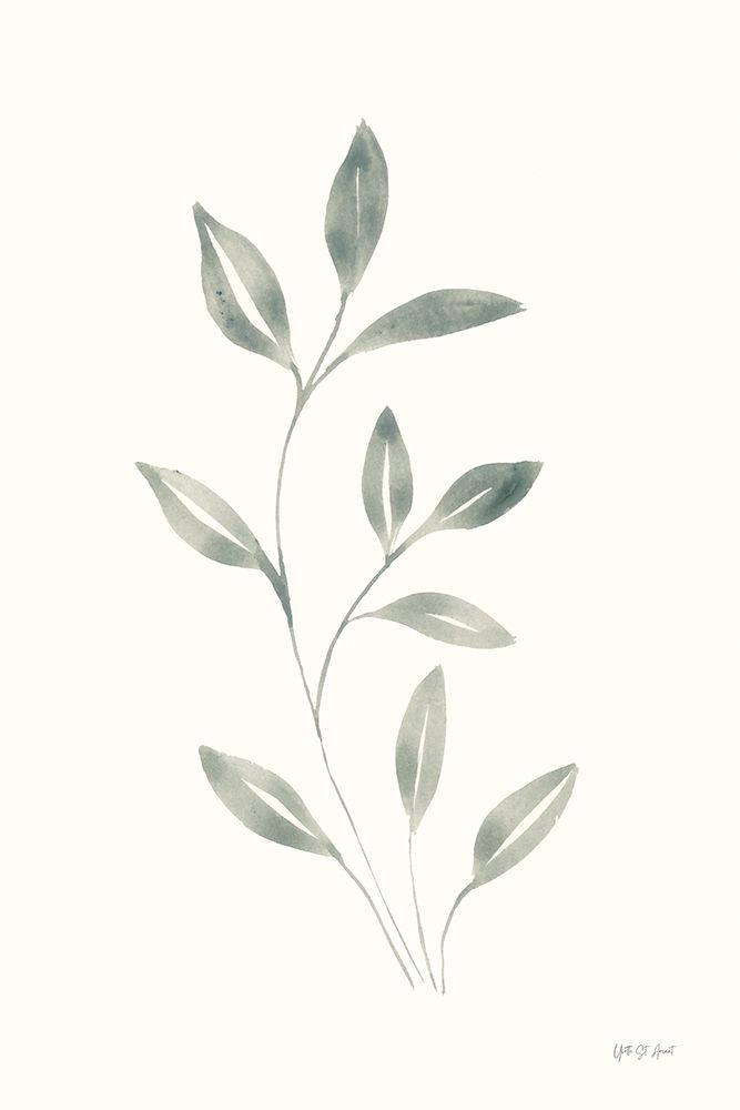 Linen Leaves I art print by Yvette St. Amant for $57.95 CAD