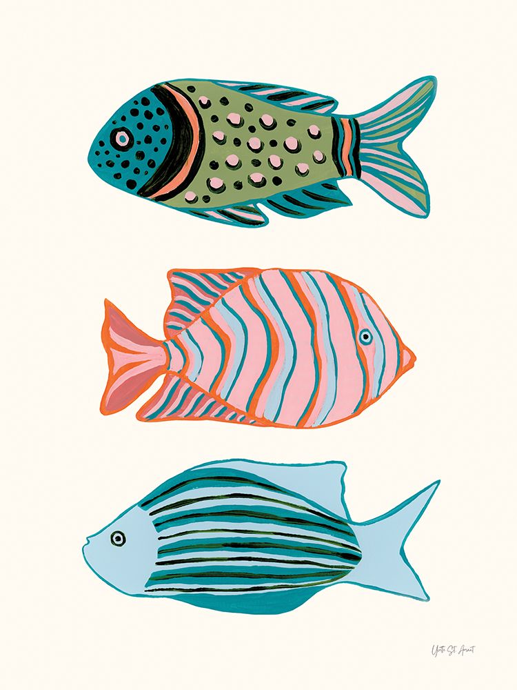 Tropical Fish I art print by Yvette St. Amant for $57.95 CAD