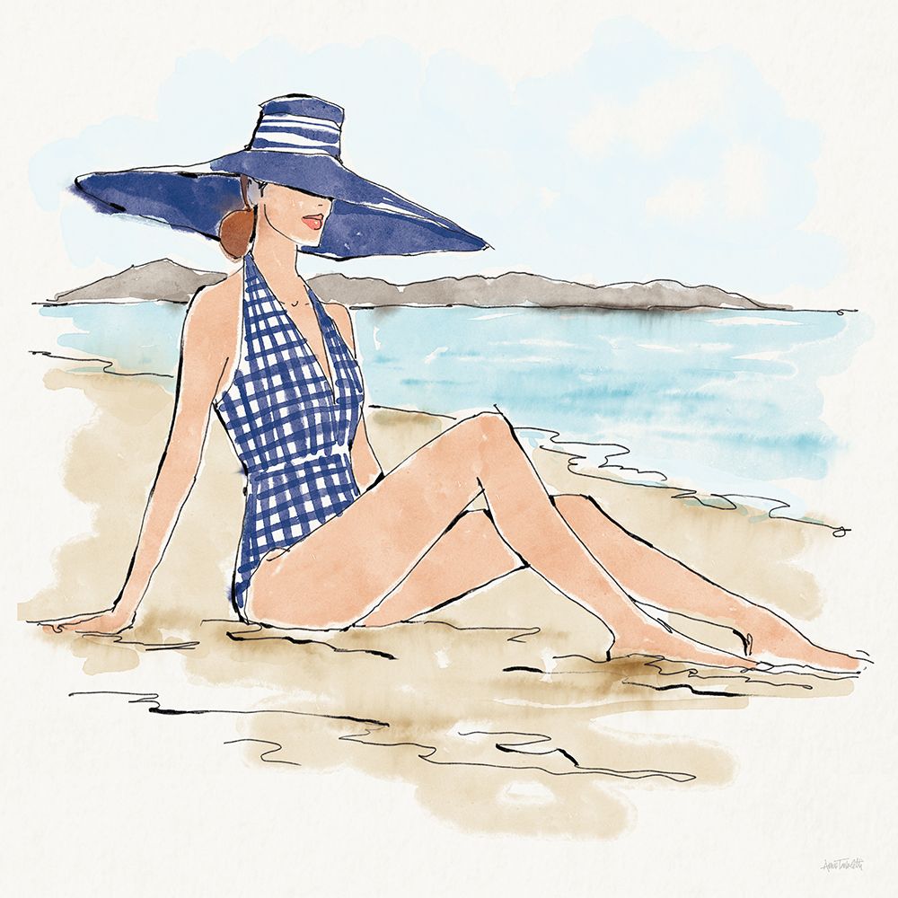 Bathing Beauties I art print by Anne Tavoletti for $57.95 CAD