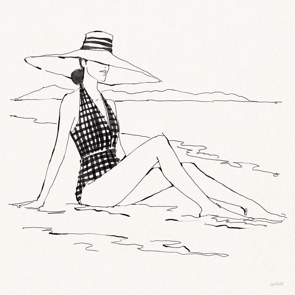 Bathing Beauties I Neutral art print by Anne Tavoletti for $57.95 CAD