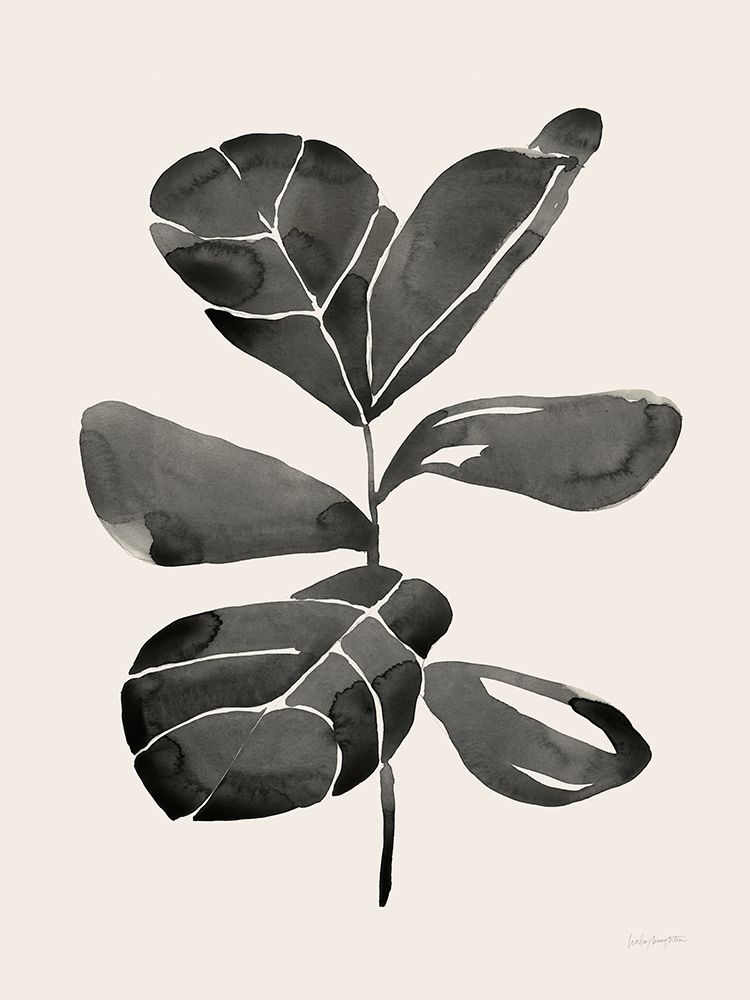 Fiddle Leaf III Cream art print by Haley Knighten for $57.95 CAD