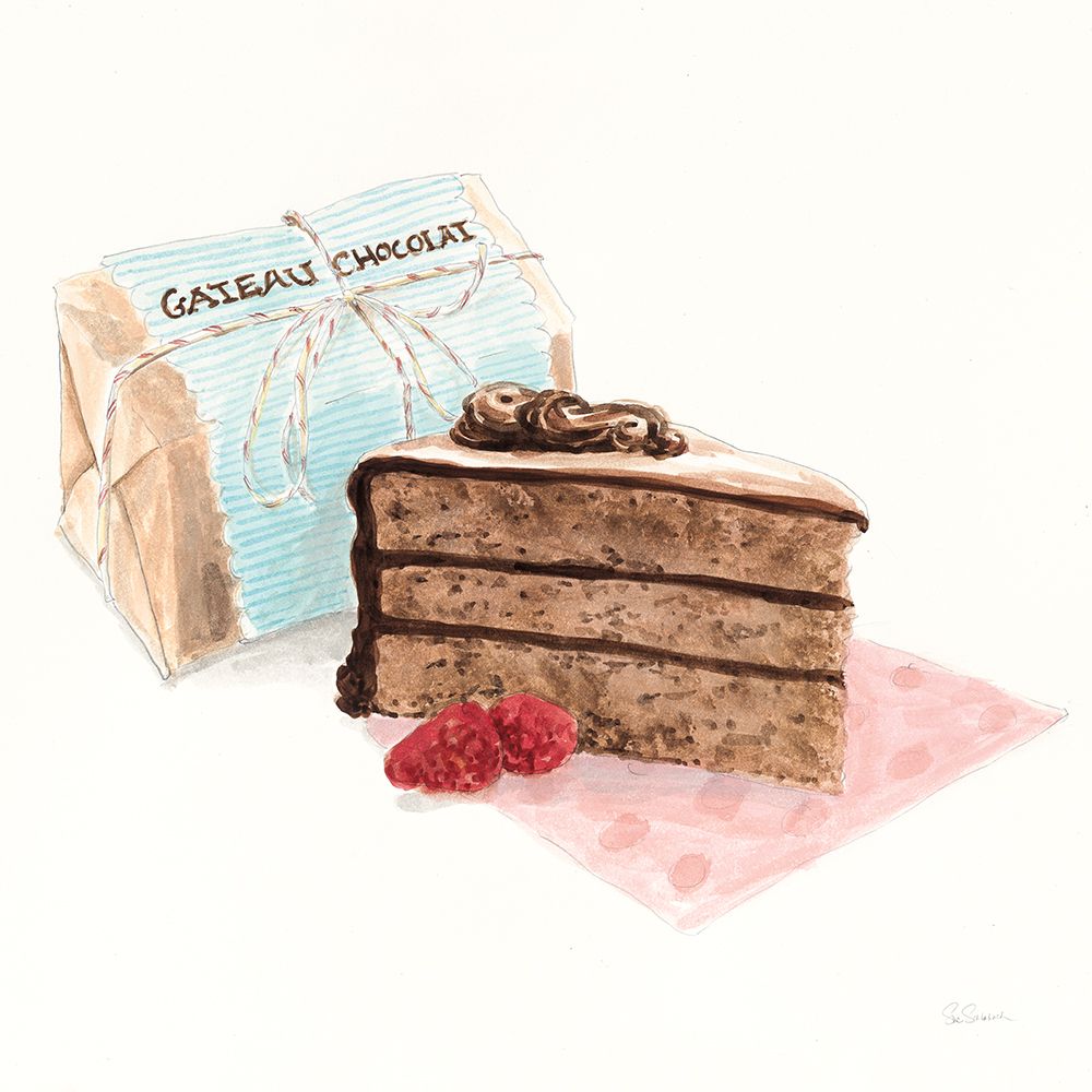 Gateau Chocolate art print by Sue Schlabach for $57.95 CAD