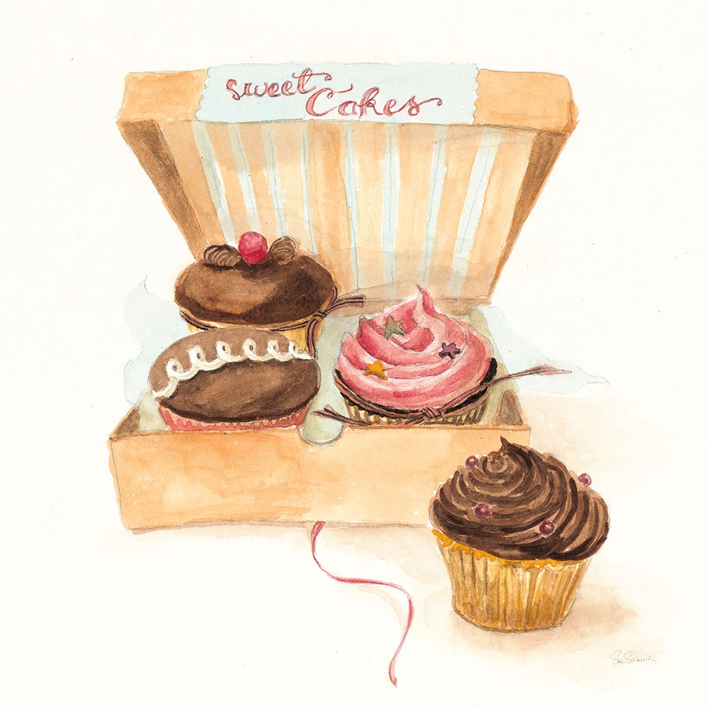 Cupcake Quartet art print by Sue Schlabach for $57.95 CAD