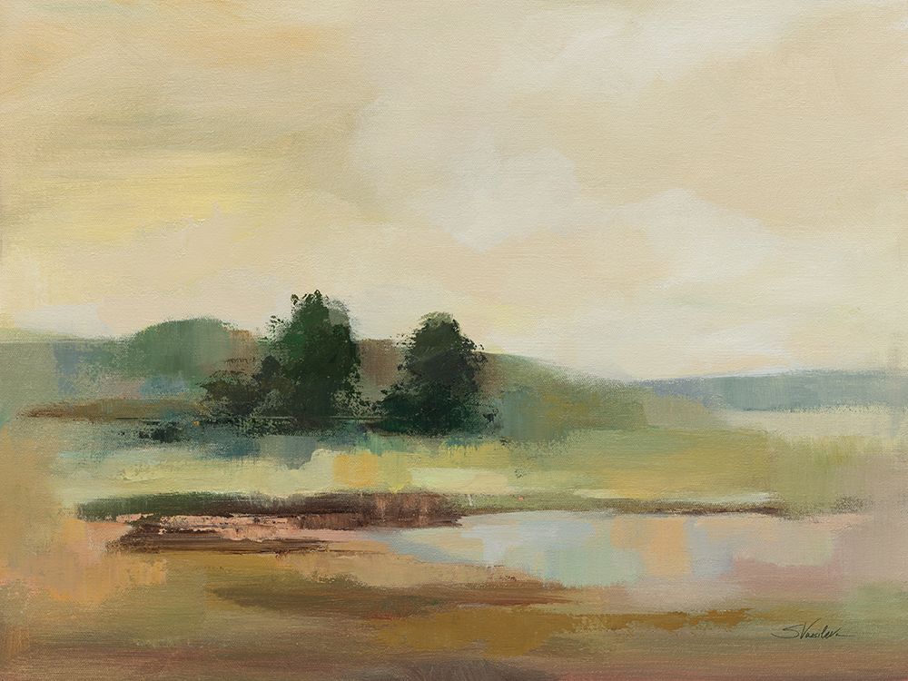 Muted Yellow Sky art print by Silvia Vassileva for $57.95 CAD