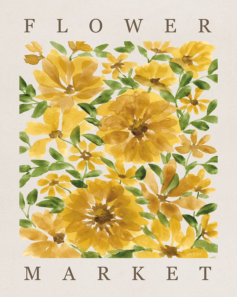Sunflower Blooms Poster art print by Yvette St. Amant for $57.95 CAD