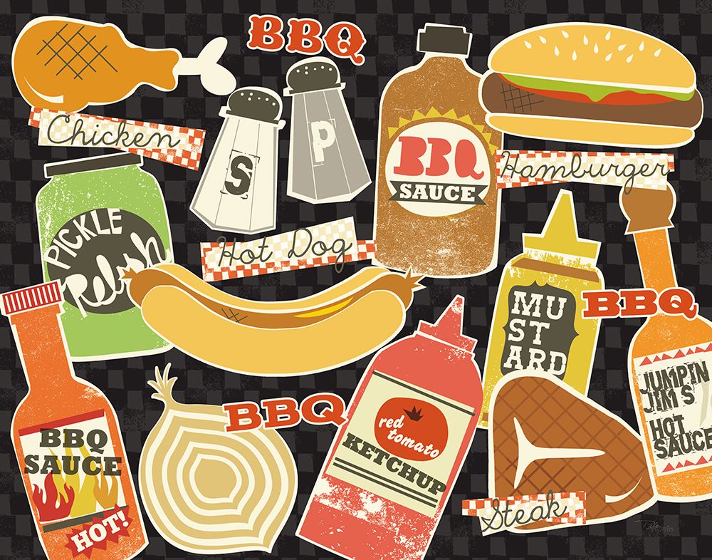 BBQ Zing I art print by Pela Studio for $57.95 CAD