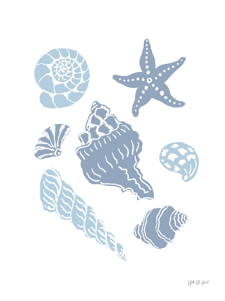Shells on the Shore I art print by Yvette St. Amant for $57.95 CAD