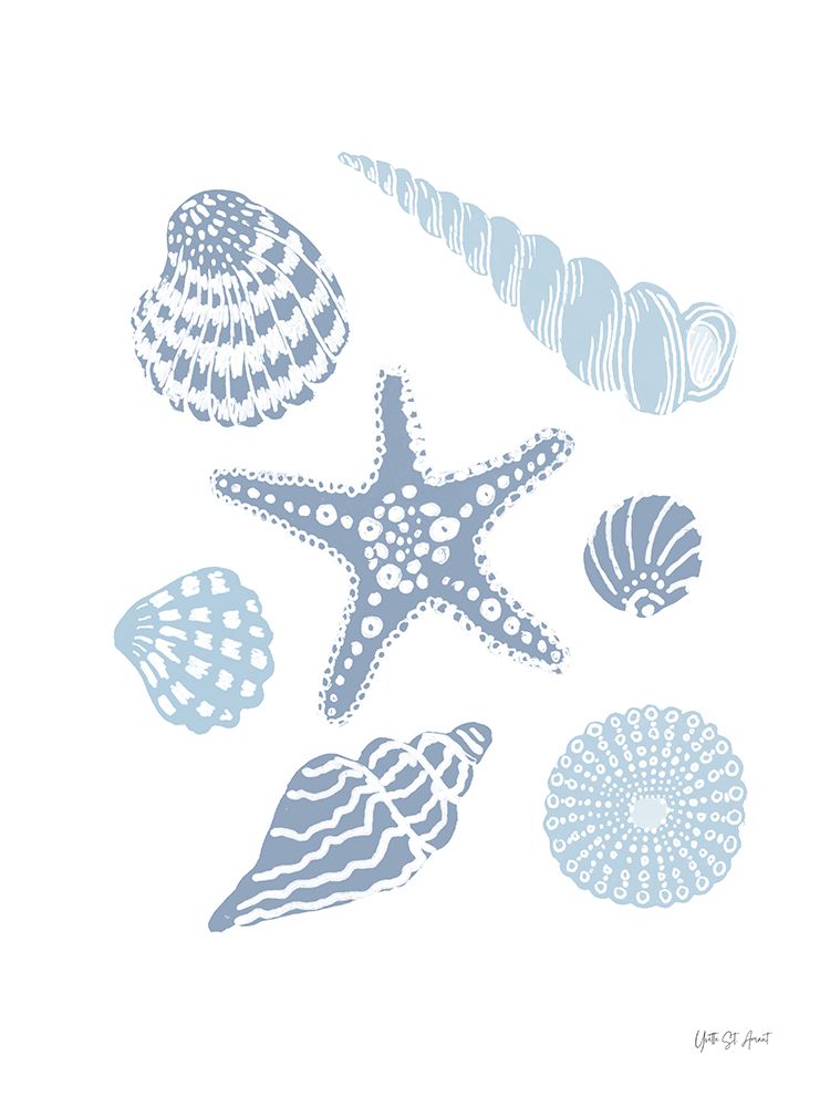 Shells on the Shore II art print by Yvette St. Amant for $57.95 CAD