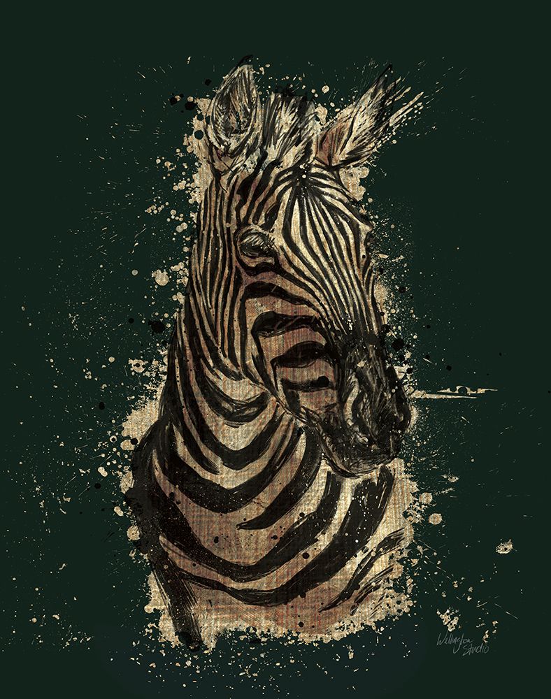 Gold Africa II on Green art print by Wellington Studio for $57.95 CAD