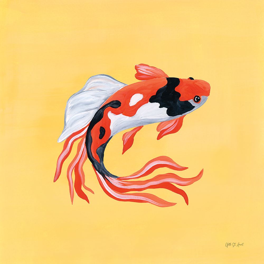 Colorful Koi I art print by Yvette St. Amant for $57.95 CAD