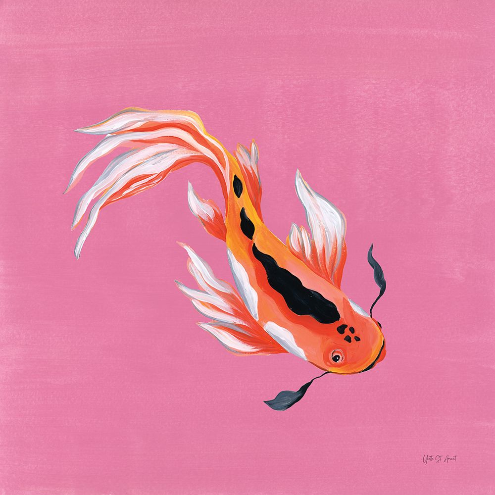 Colorful Koi III art print by Yvette St. Amant for $57.95 CAD